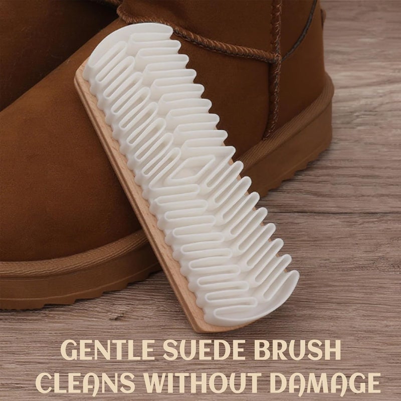 MERAO Shoe Brush Boot,Horse Hair Brush for Leather Suede Brush,Shoe Brushes for Cleaning(2 Pcs) - Image 3